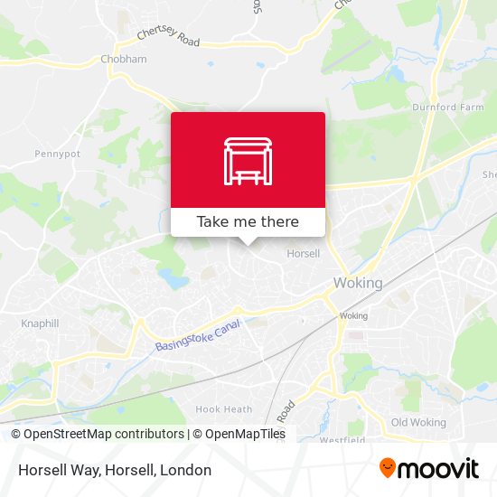 Horsell Way, Horsell map