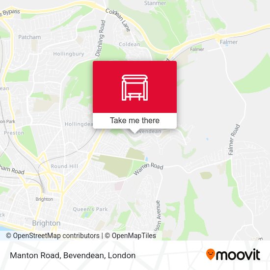 Manton Road, Bevendean map