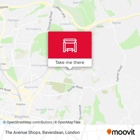 The Avenue Shops, Bevendean map