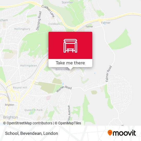 School, Bevendean map
