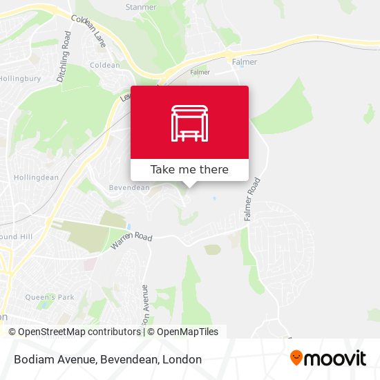 Bodiam Avenue, Bevendean map