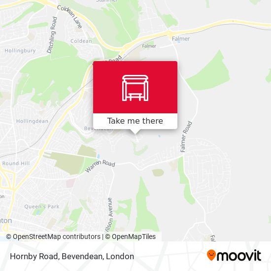 Hornby Road, Bevendean map
