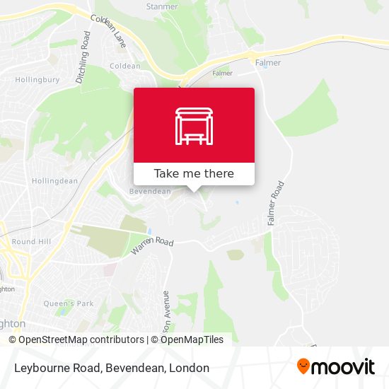 Leybourne Road, Bevendean map