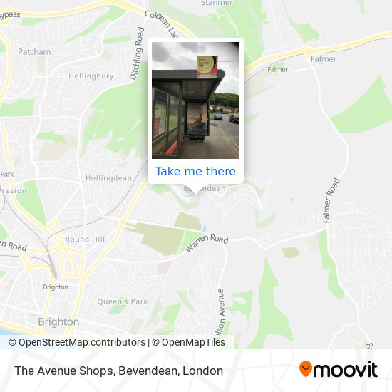 The Avenue Shops, Bevendean map