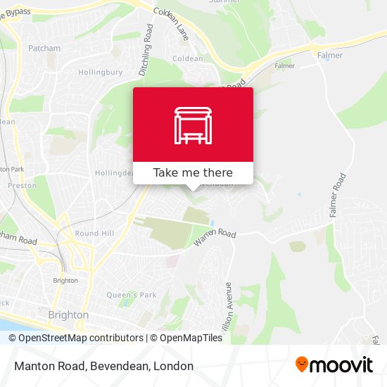 Manton Road, Bevendean map