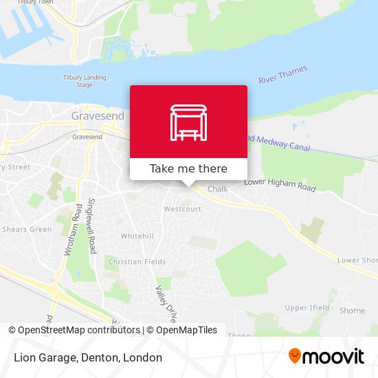 Lion Garage, Denton map