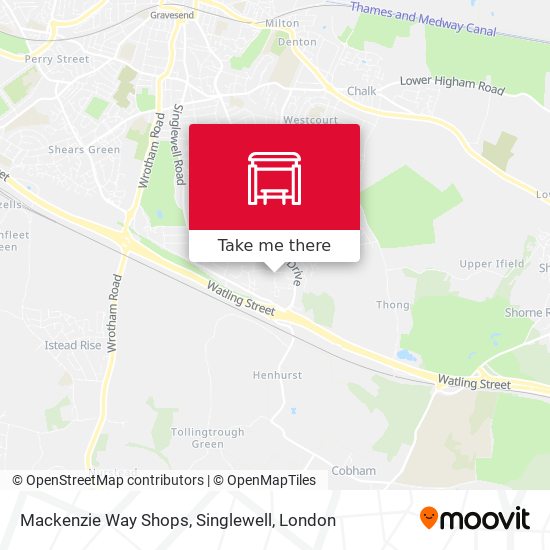 Mackenzie Way Shops, Singlewell map