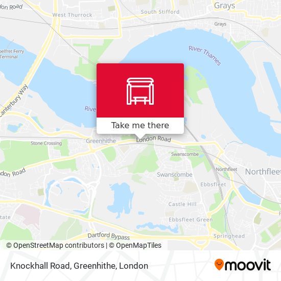 Knockhall Road, Greenhithe map