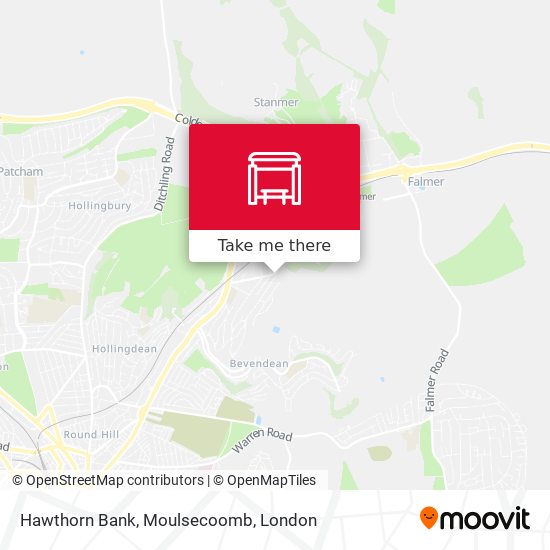 Hawthorn Bank, Moulsecoomb map