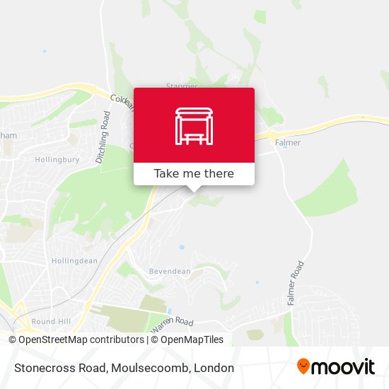 Stonecross Road, Moulsecoomb map