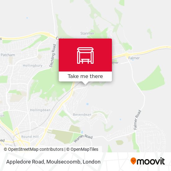 Appledore Road, Moulsecoomb map