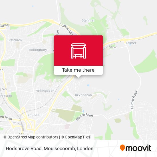 Hodshrove Road, Moulsecoomb map