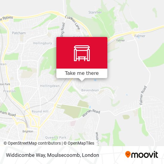 Widdicombe Way, Moulsecoomb map