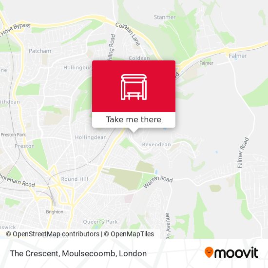 The Crescent, Moulsecoomb map
