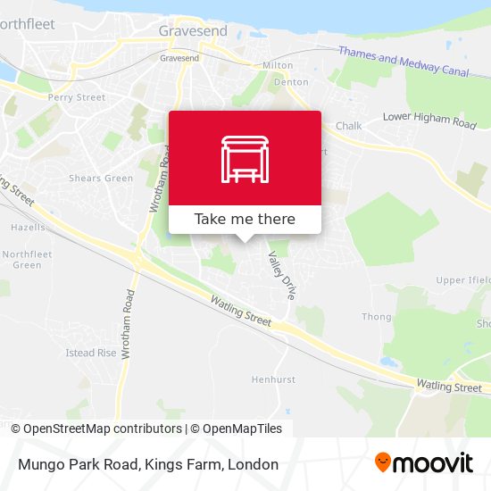 Mungo Park Road, Kings Farm map
