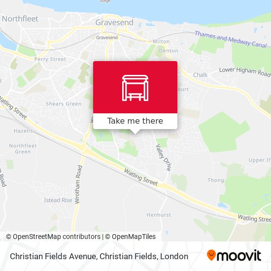 Christian Fields Avenue, Christian Fields map