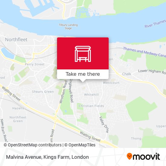 Malvina Avenue, Kings Farm map