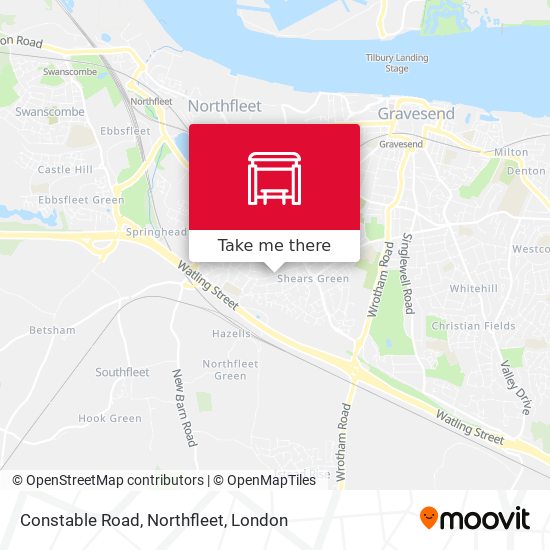 Constable Road, Northfleet map