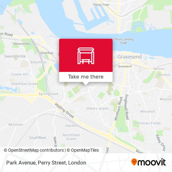 Park Avenue, Perry Street map