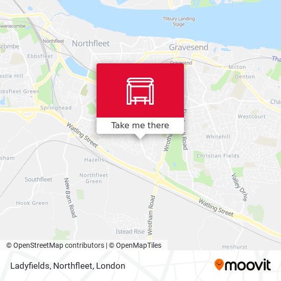 Ladyfields, Northfleet map