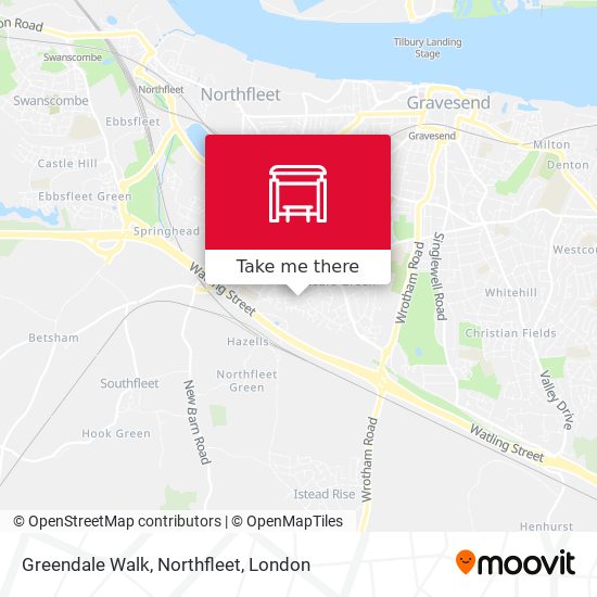 Greendale Walk, Northfleet map