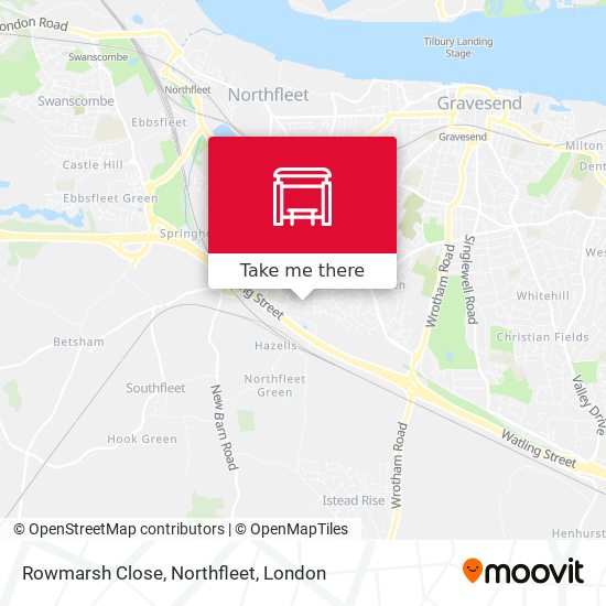 Rowmarsh Close, Northfleet map