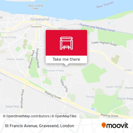 St Francis Avenue, Gravesend map