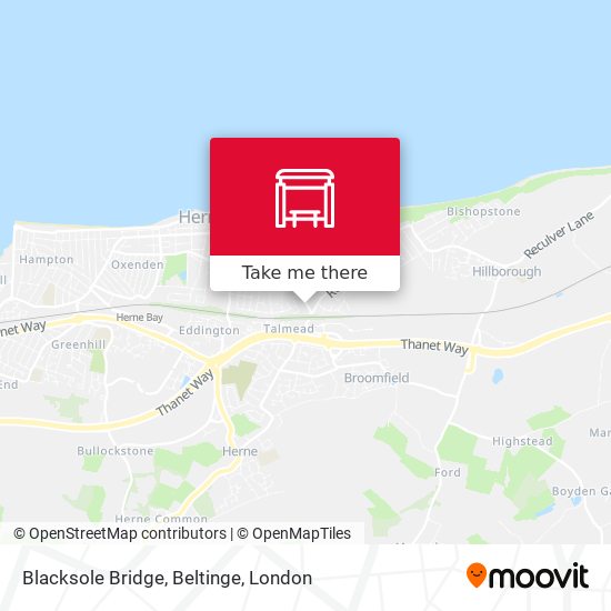 Blacksole Bridge, Beltinge map