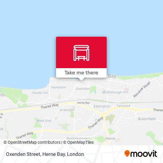 Oxenden Street, Herne Bay map