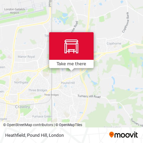 Heathfield, Pound Hill map
