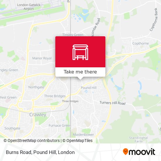 Burns Road, Pound Hill map