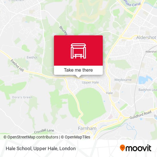 Hale School, Upper Hale map