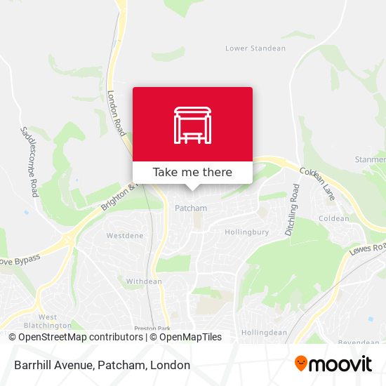 Barrhill Avenue, Patcham map