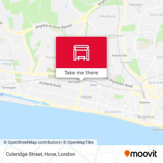 Coleridge Street, Hove map