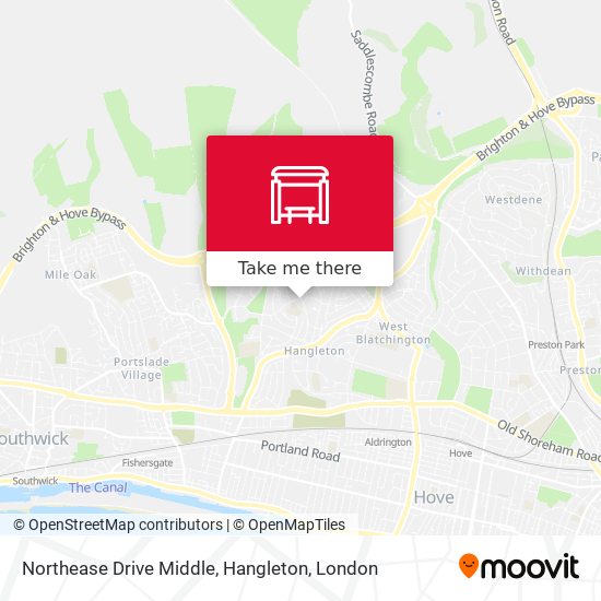 Northease Drive Middle, Hangleton map