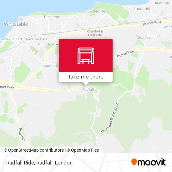 Radfall Ride, Radfall map