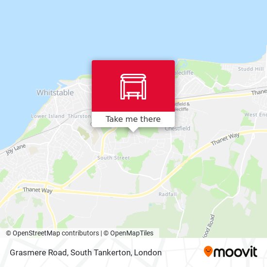 Grasmere Road, South Tankerton map