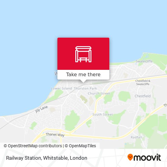 Railway Station, Whitstable map