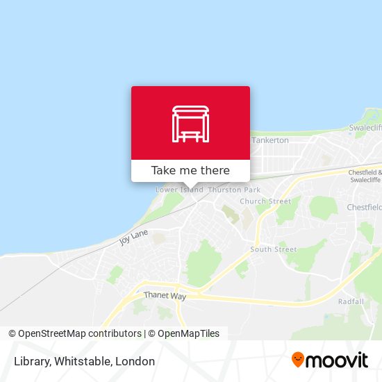 Library, Whitstable map