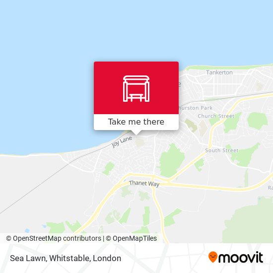 Sea Lawn, Whitstable map