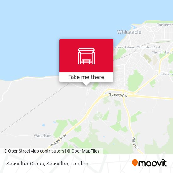 Seasalter Cross, Seasalter map