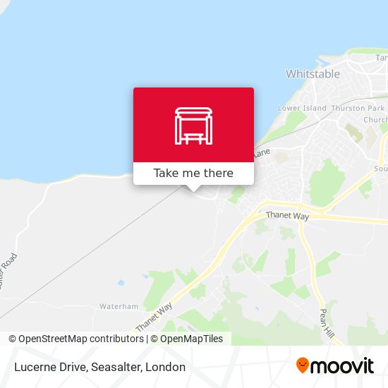 Lucerne Drive, Seasalter map