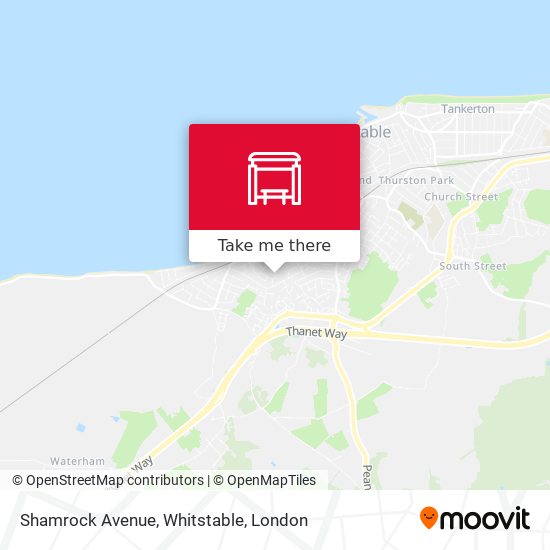 Shamrock Avenue, Whitstable map