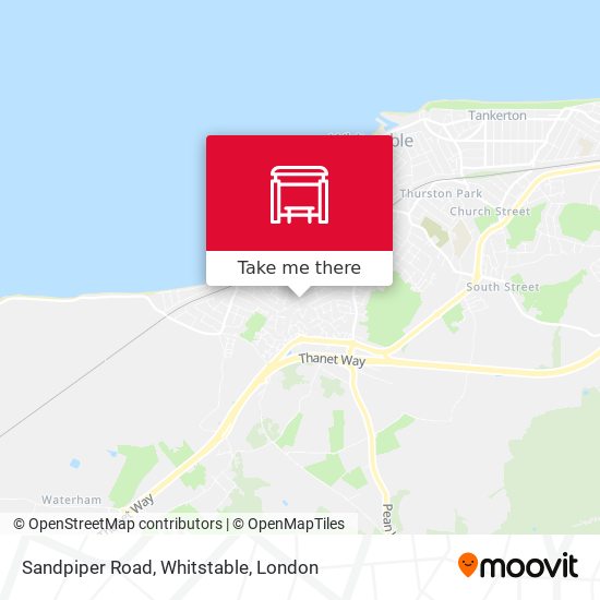 Sandpiper Road, Whitstable map