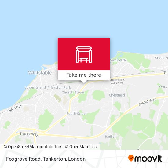 Foxgrove Road, Tankerton map