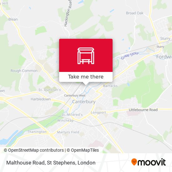 Malthouse Road, St Stephens map