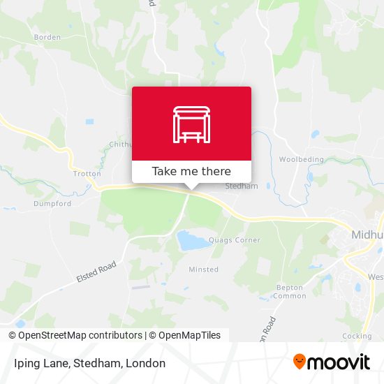 Iping Lane, Stedham map