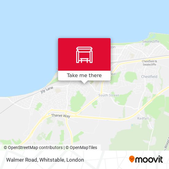 Walmer Road, Whitstable map