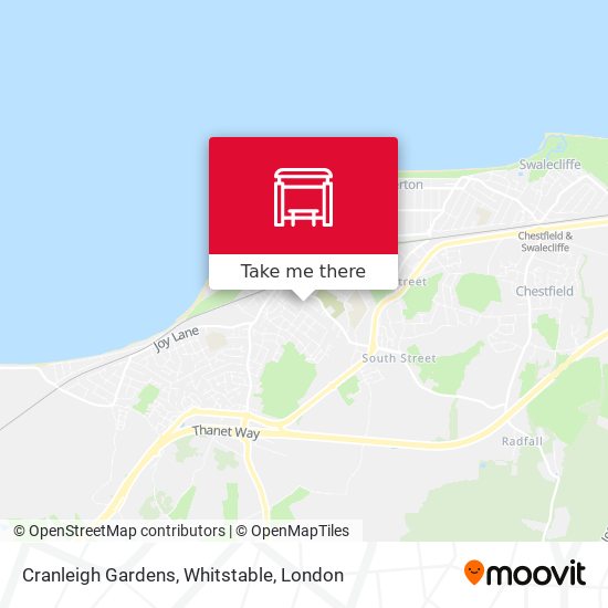 Cranleigh Gardens, Whitstable map
