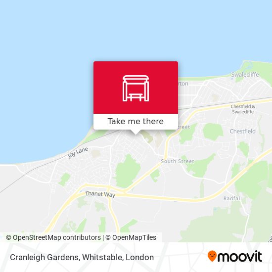 Cranleigh Gardens, Whitstable map